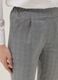Pantaloni grigi a quadri in misto cotone elasticizzato regular fit_3