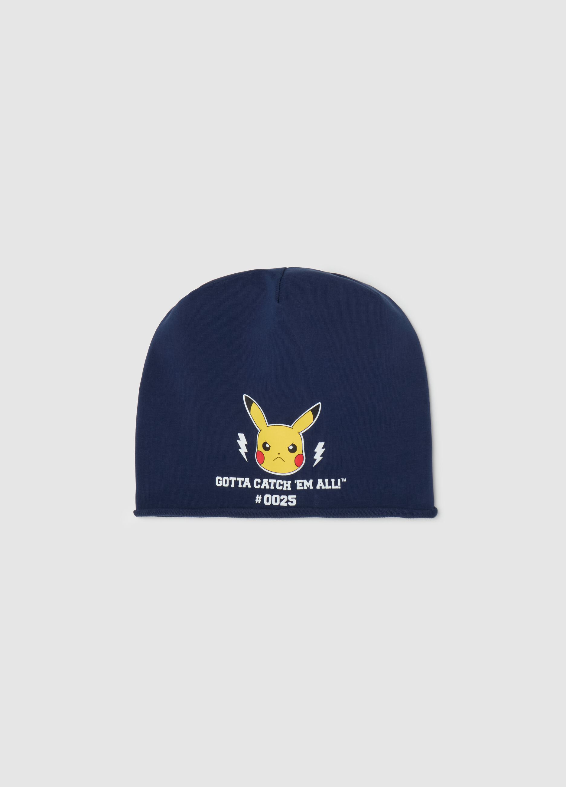 Jersey hat with Pikachu print