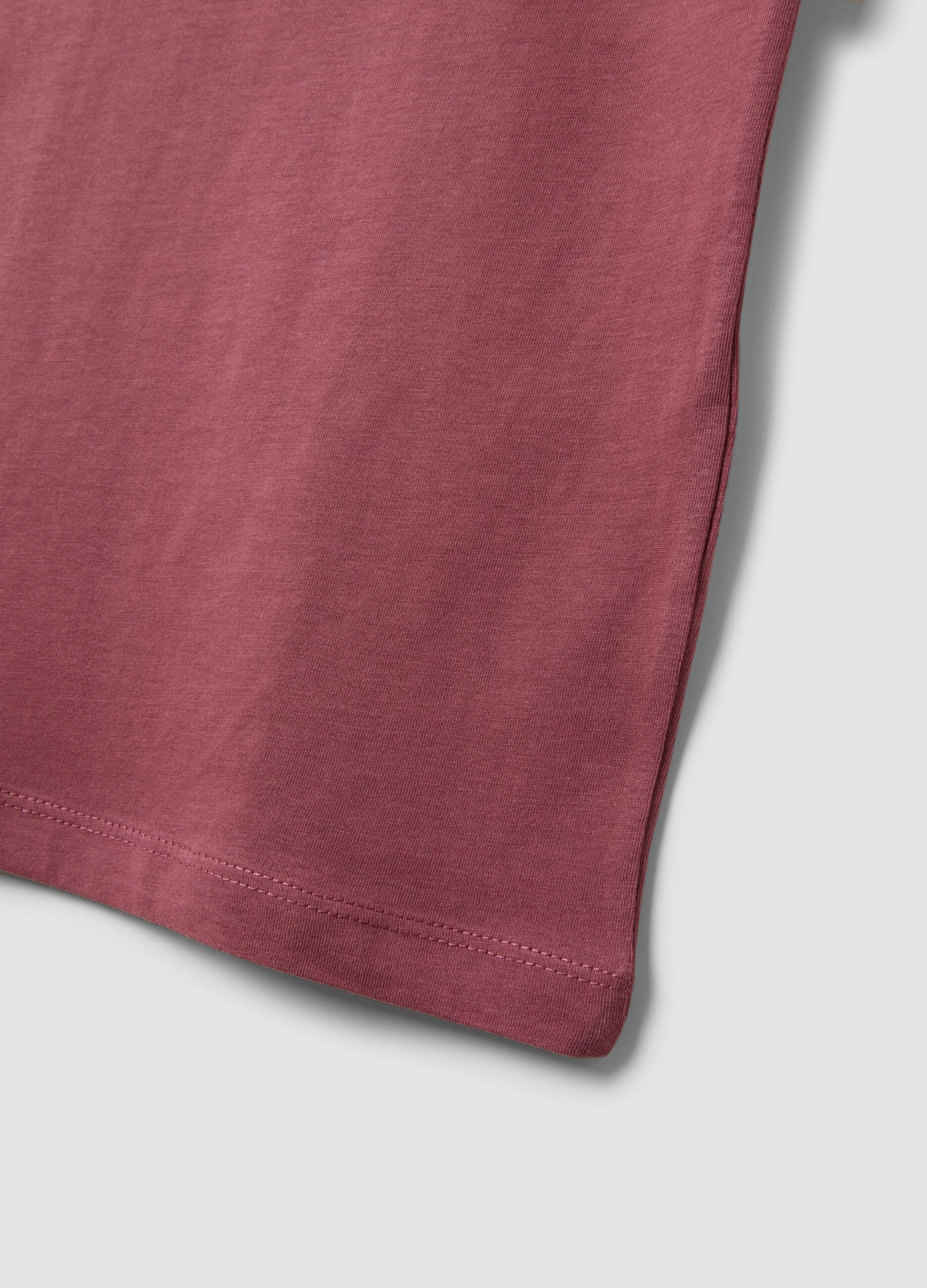 Pink pure cotton vest top