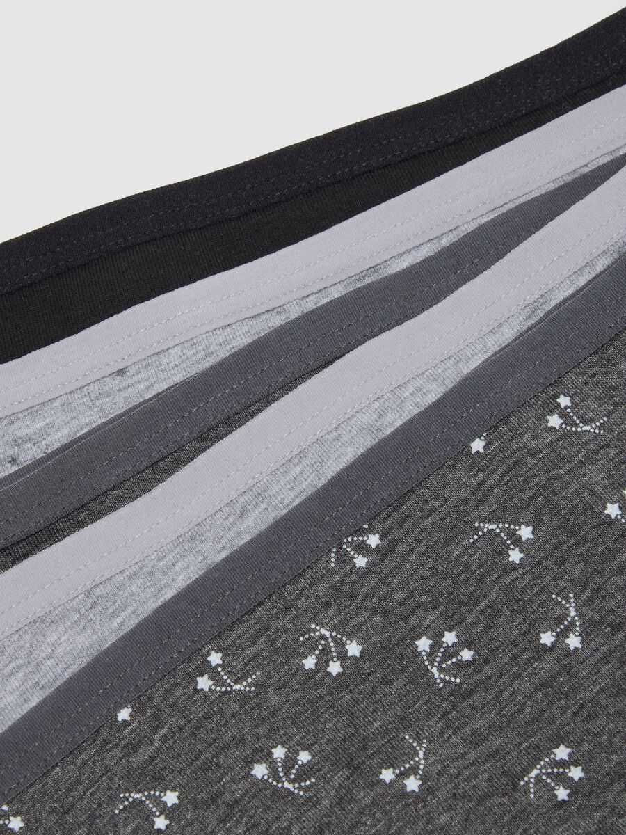 Multipack of five multicoloured stretch briefs_5