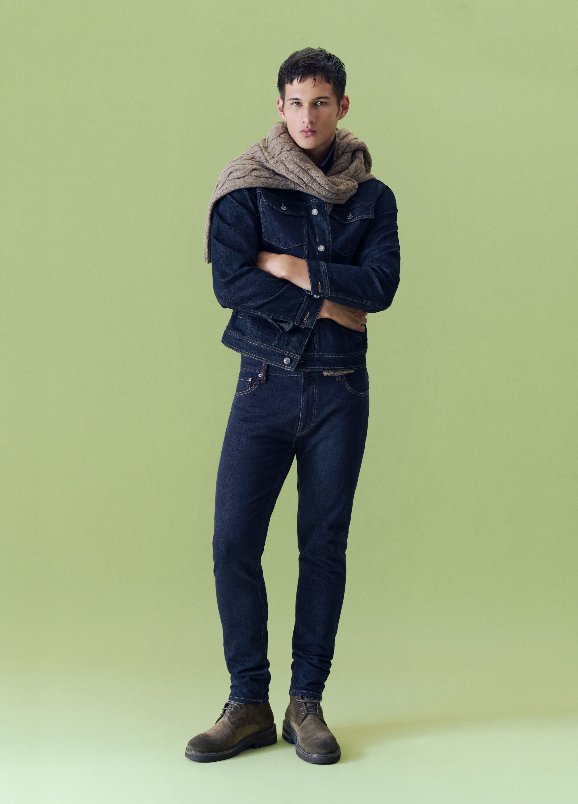 Slim Blue Jeans in Stretch Denim
