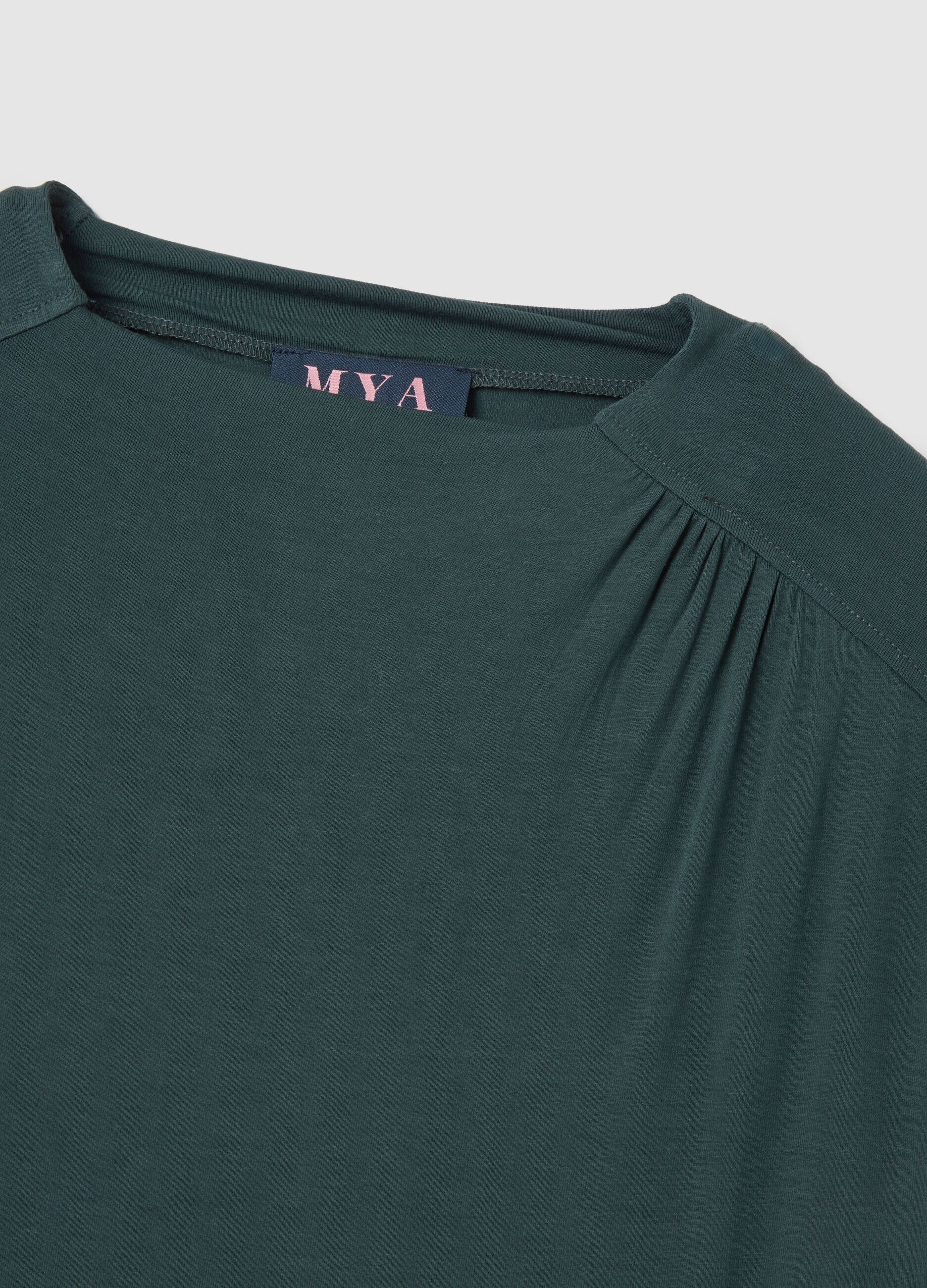 Black long sleeve top with a turtleneck