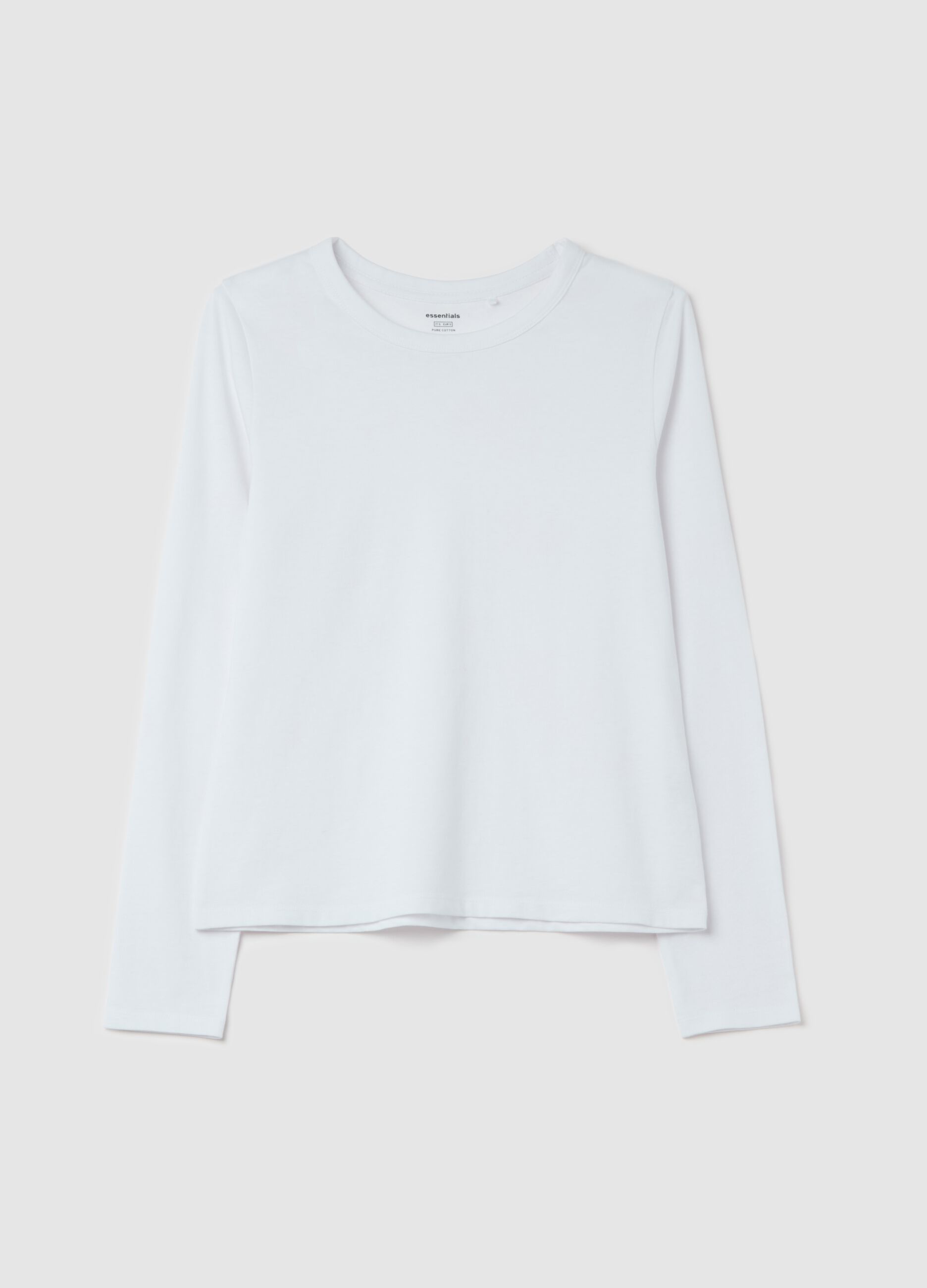 Essential long-sleeved T-shirt in cotton