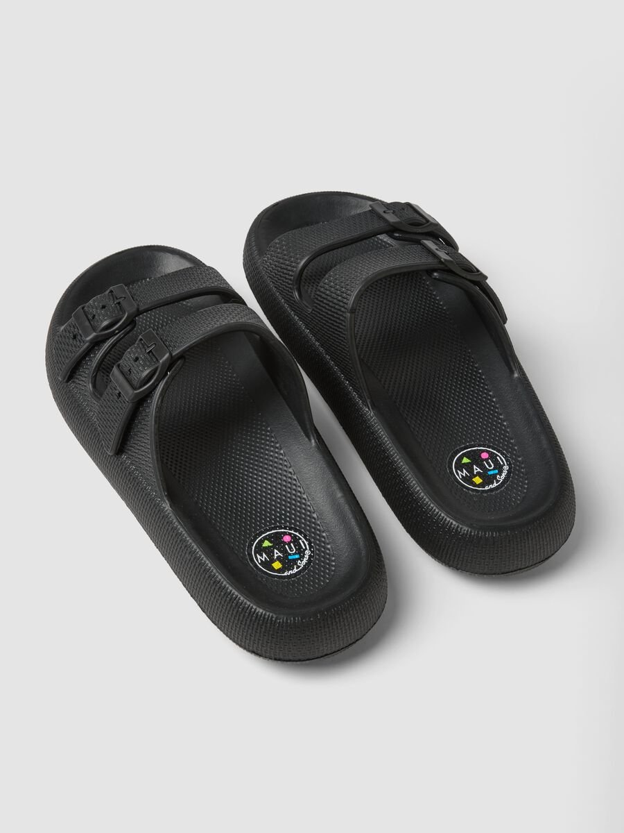 Black slides with double buckle_2