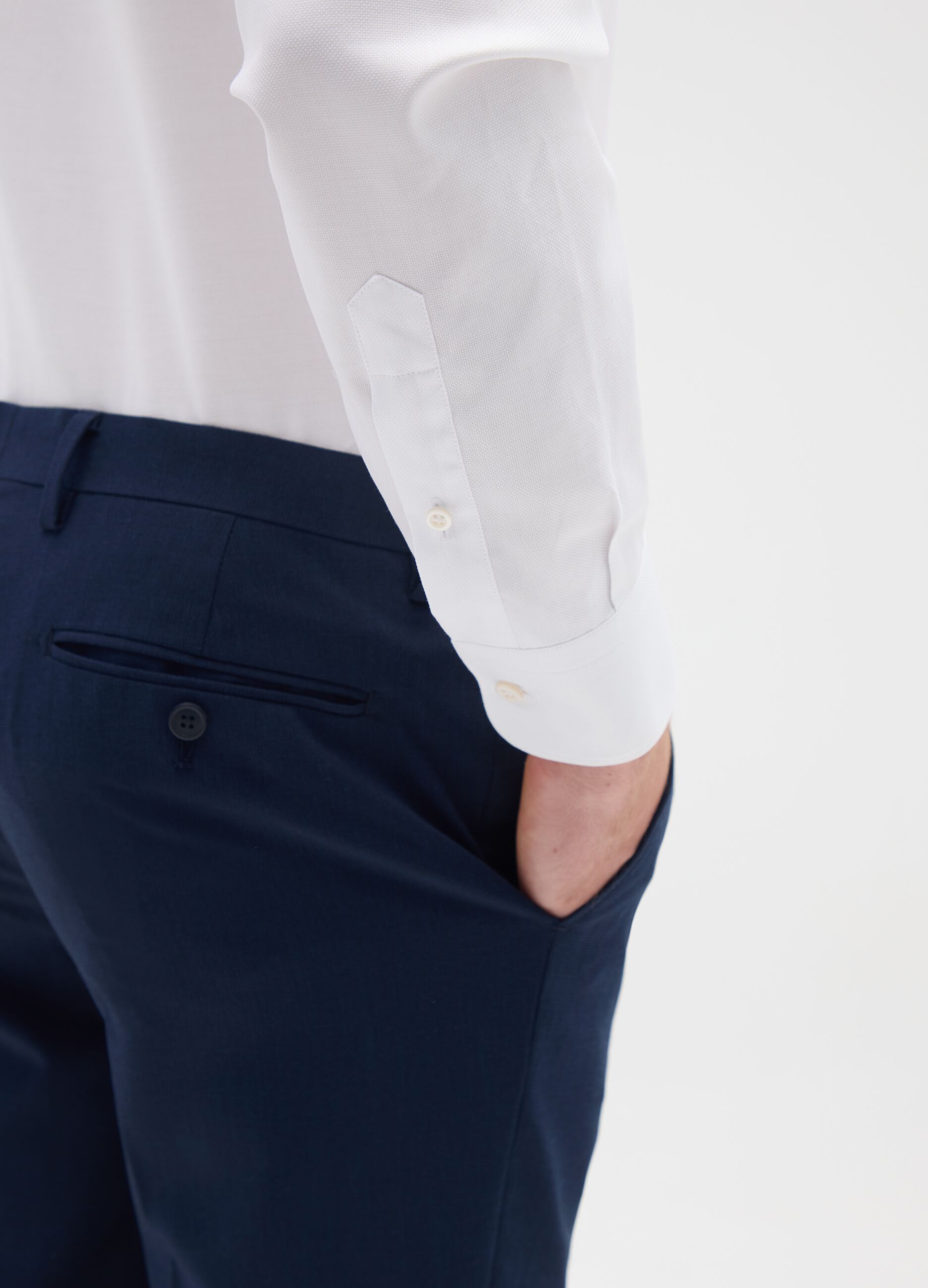 White pure cotton shirt regular fit easy iron