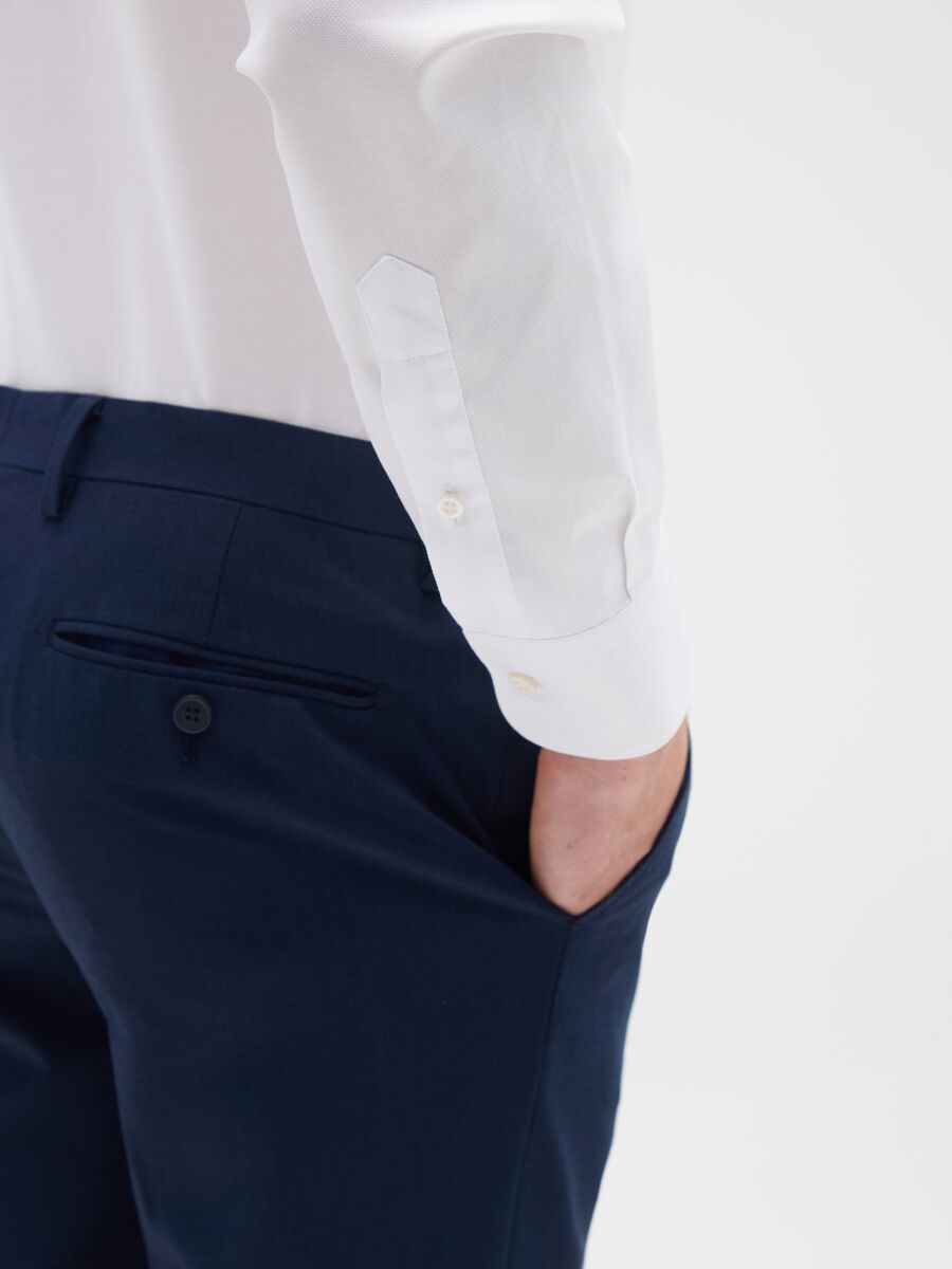 White pure cotton shirt regular fit easy iron_3