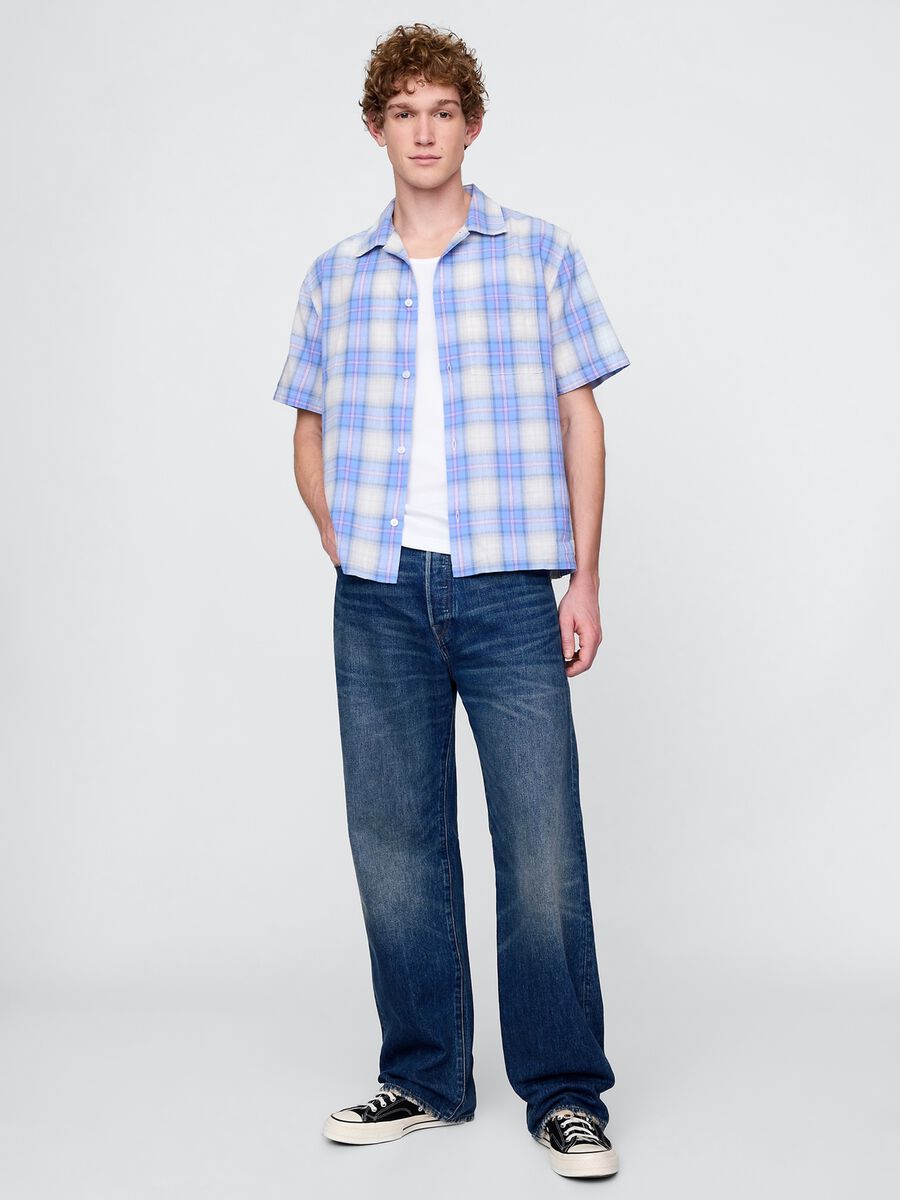 GAP Blue Checked Shirt_1