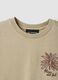 Beige short-sleeve pure cotton T-shirt_1
