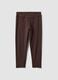 Brown skinny-fit stretch cotton leggings_4