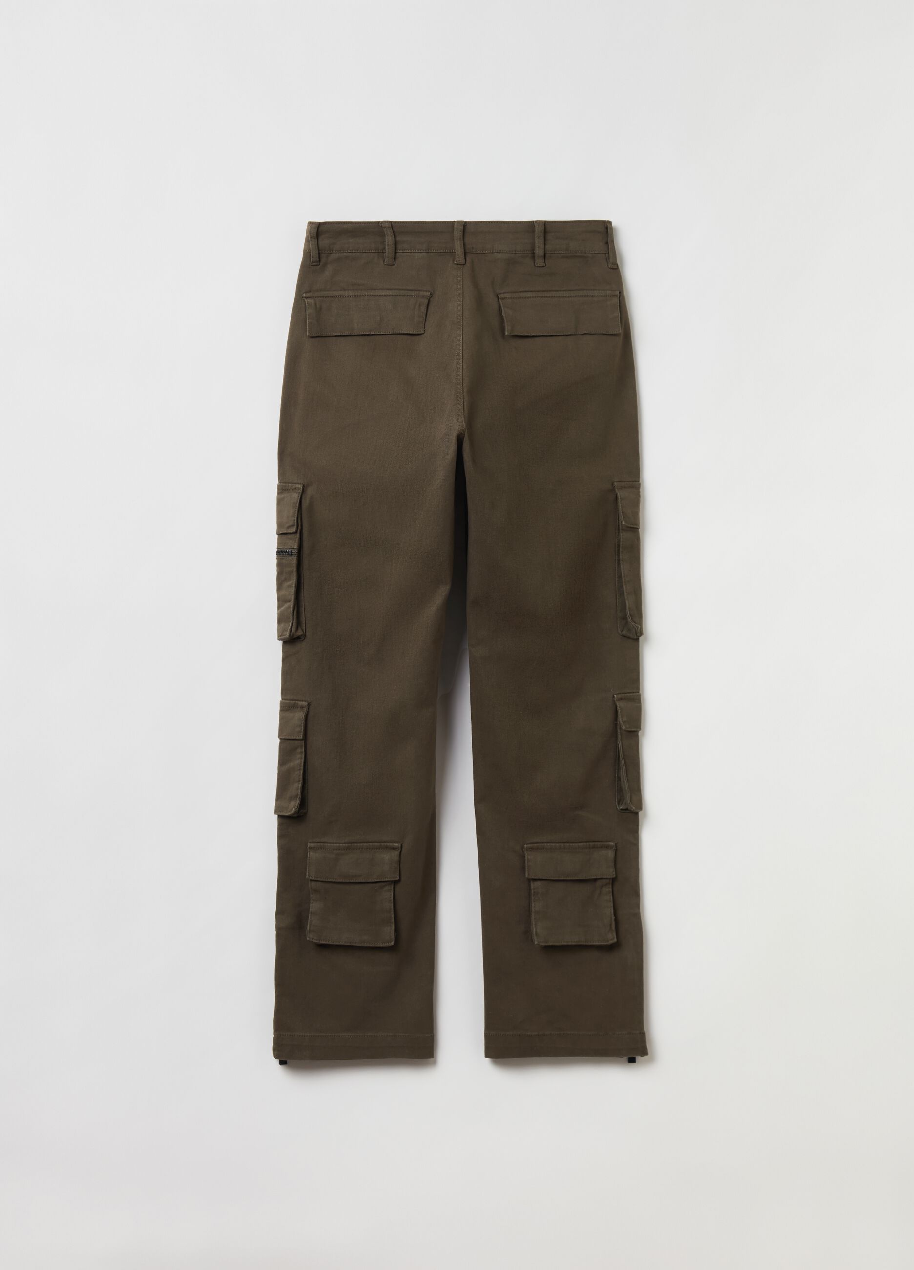 Multipocket Cargo Pants Military Green_7