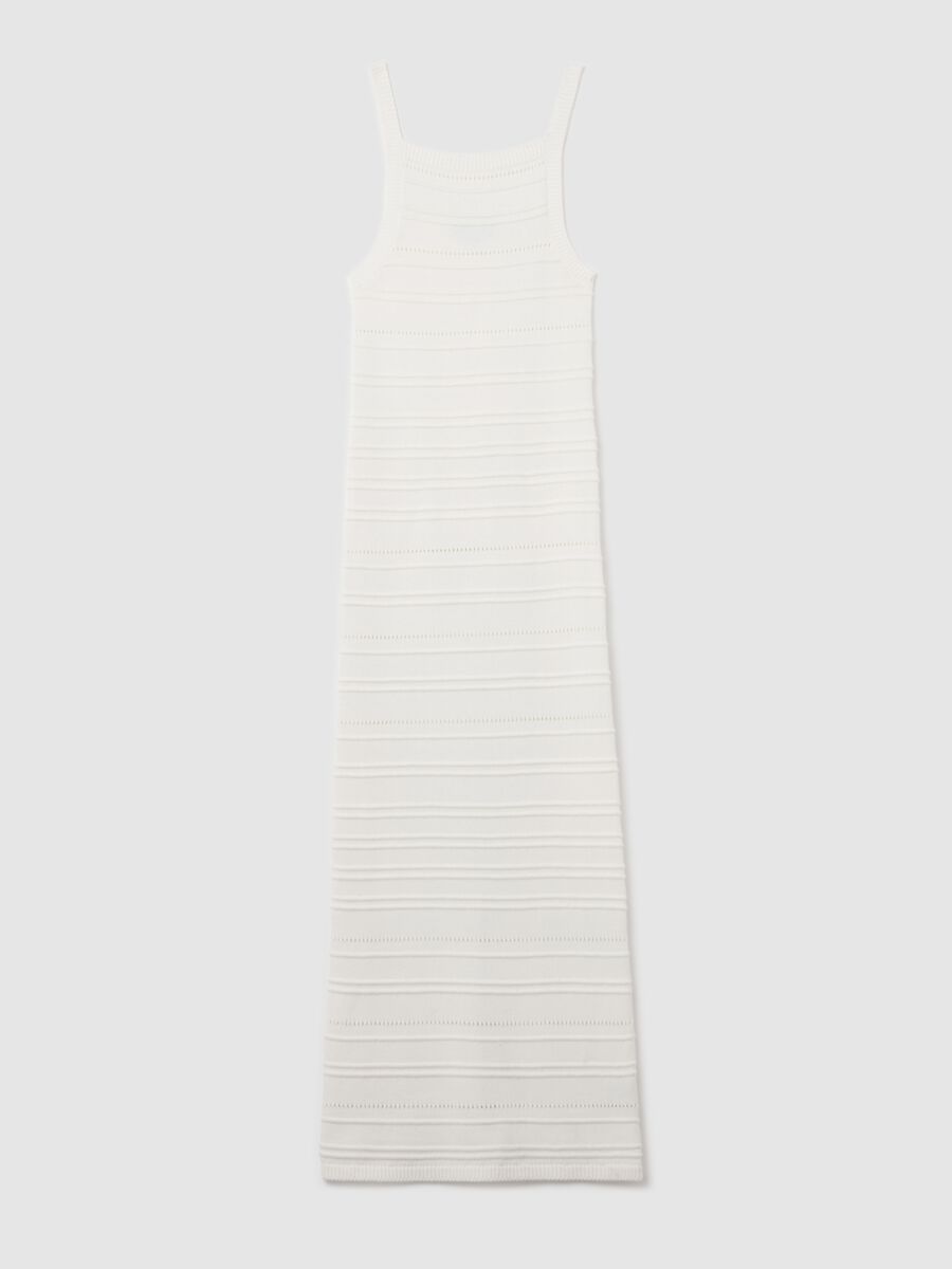 Long sleeveless crochet dress_4