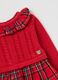 Baby Girls' Red Check Dress in Pure Cotton Regular Fit_2