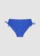 Blue high-waisted stretch fabric bikini bottoms_4