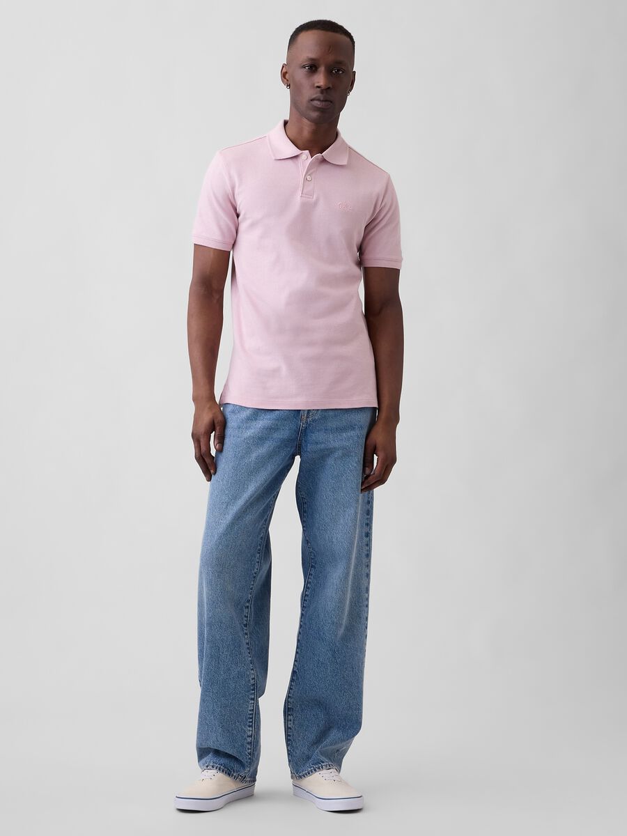 Short-sleeve cotton polo shirt_2