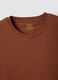 Brown short-sleeve pure cotton regular fit T-shirt_5