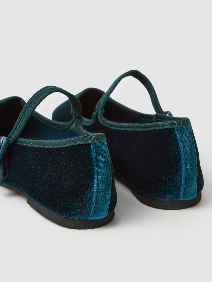Scarpe ballerina in velluto multicolor_1