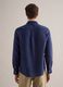 Regular Fit Long-Sleeve Pure Linen Blue Shirt_3