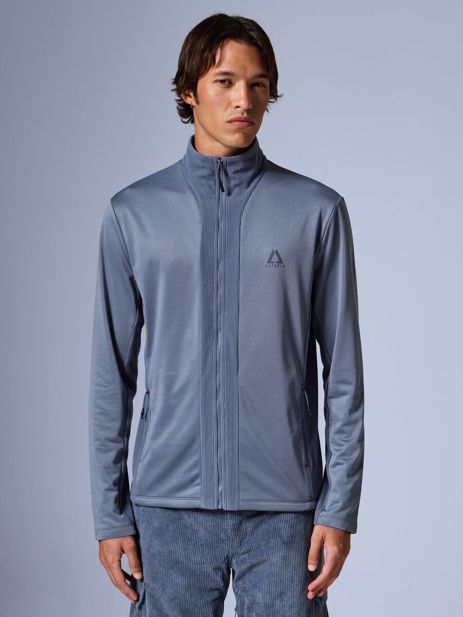 ALTAVIA FULL ZIP WAFFLE FLEECE WITH DEBORAH COMPAGNONI_1