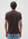 Brown pure cotton regular fit T-shirt_2