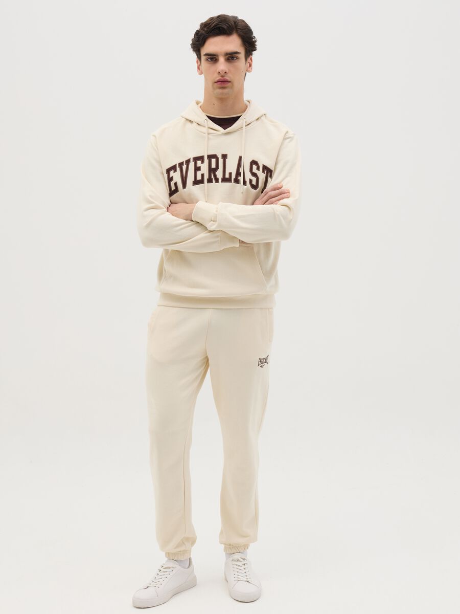 Beige sweatshirt with hood_1