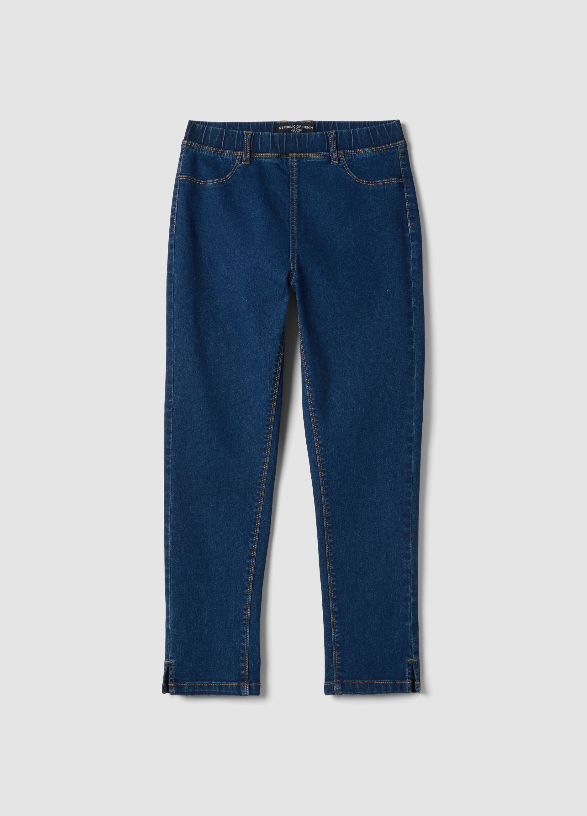 Jeans in misto cotone denim elasticizzato blu skinny fit