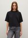 T-shirt in misto cotone nero boxy fit_1