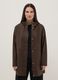 Brown rain jacket regular fit with hood_0