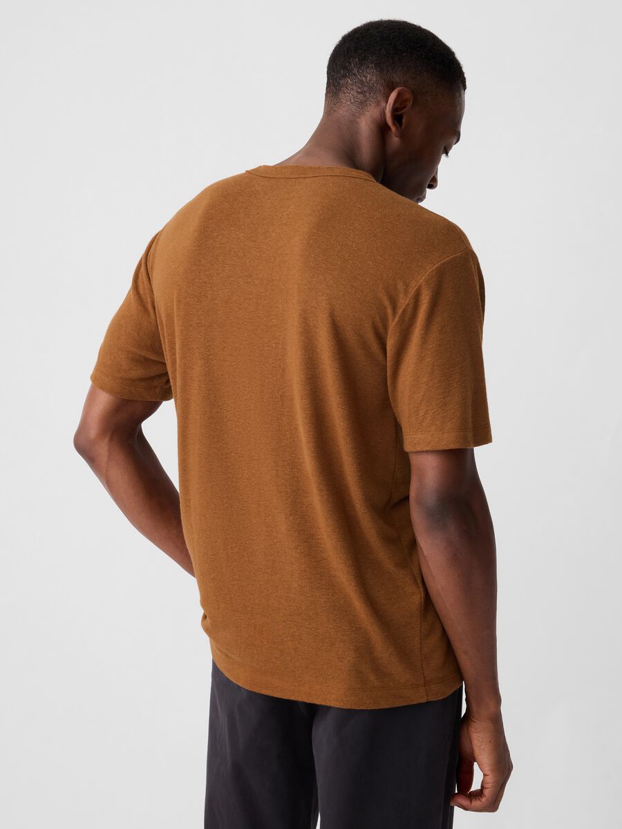 T-shirt in linen blend_2