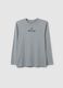 Grey pure cotton regular fit boys' t-shirt_0