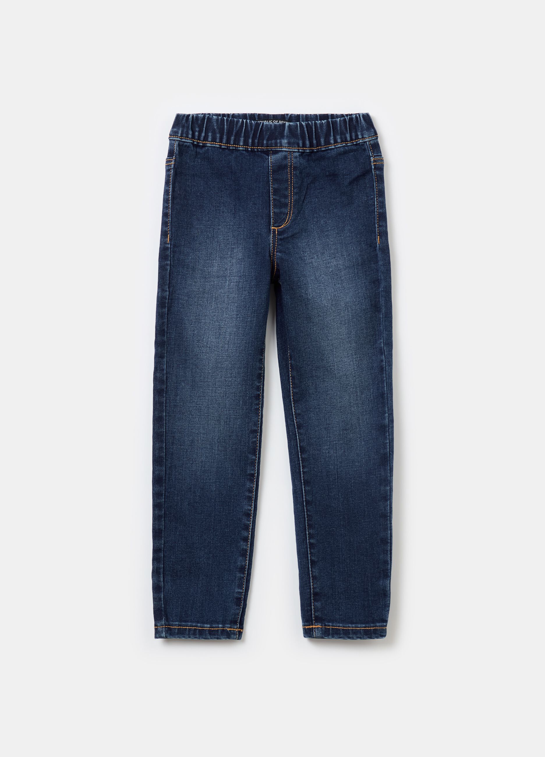 Jeans Bambina A Zampa Strappati Corti Larghi OVS