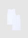 Bipack canottiere bianche da bambina in puro cotone regular fit_1
