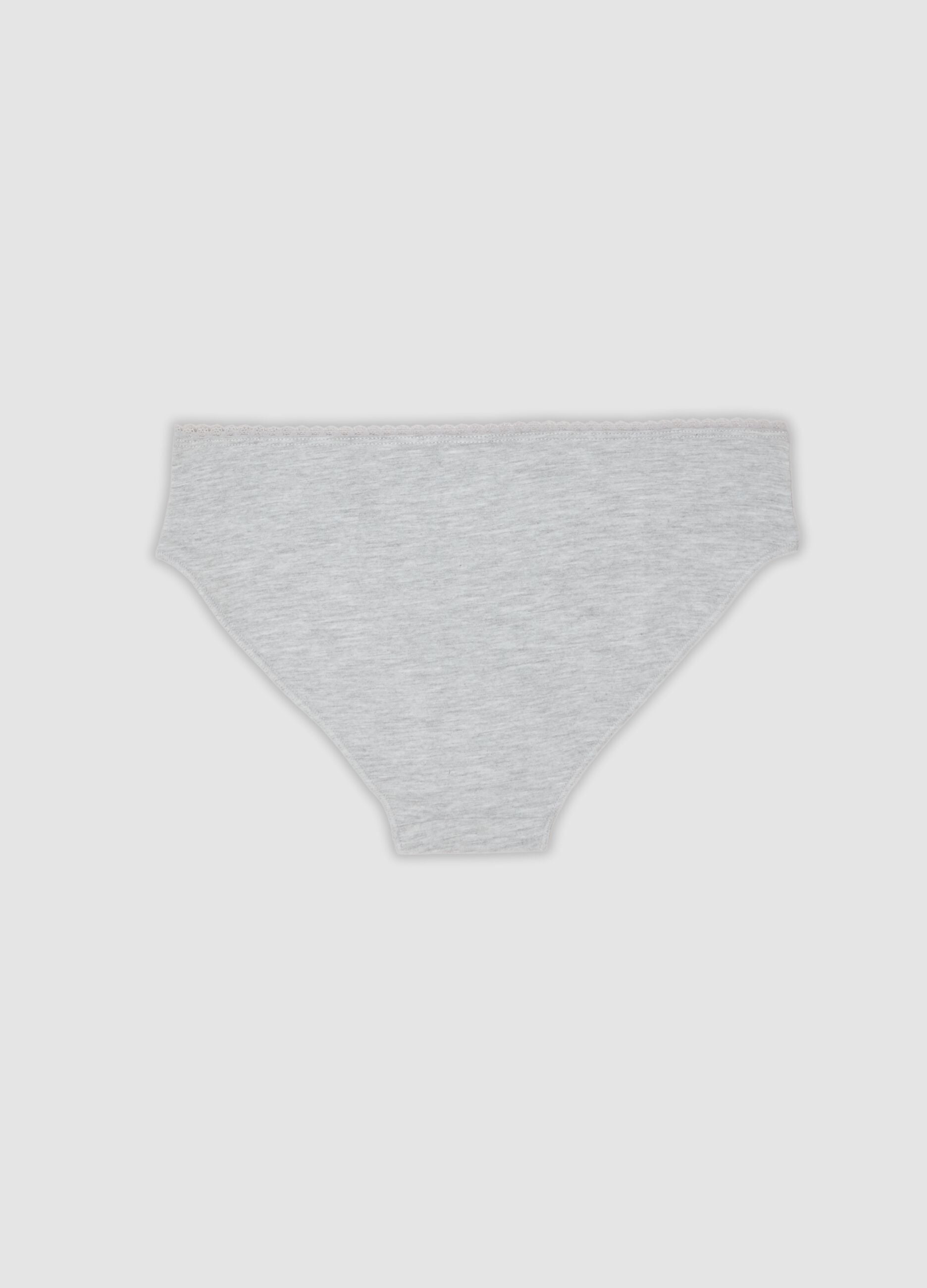Three-pack of multicolour organic stretch cotton jersey briefs