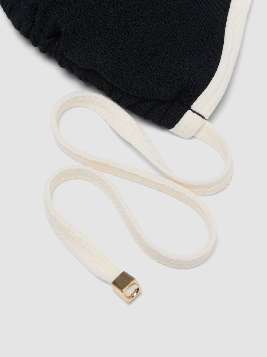 Multicolour triangle bikini top in stretch fabric_5