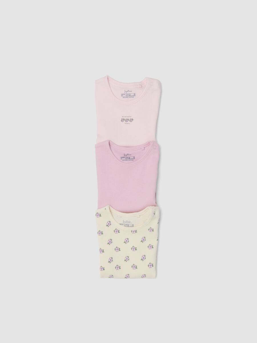 Tripack di body multicolor in cotone organico per neonata e bimba_2