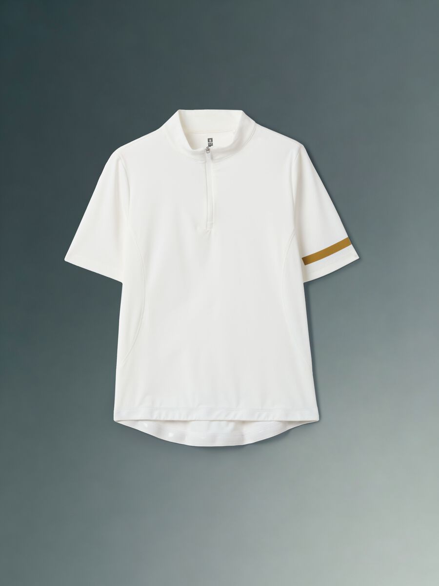 White ALTAVIA BIKE technical stretch T-shirt_4