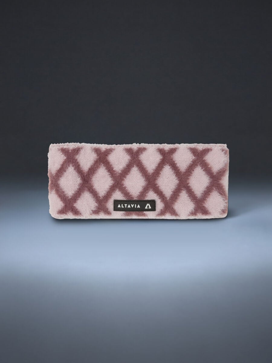 Pink geometric-pattern headband ALTAVIA WITH DEBORAH COMPAGNONI_0