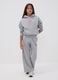 Girls&rsquo; grey cotton-blend regular-fit joggers_0