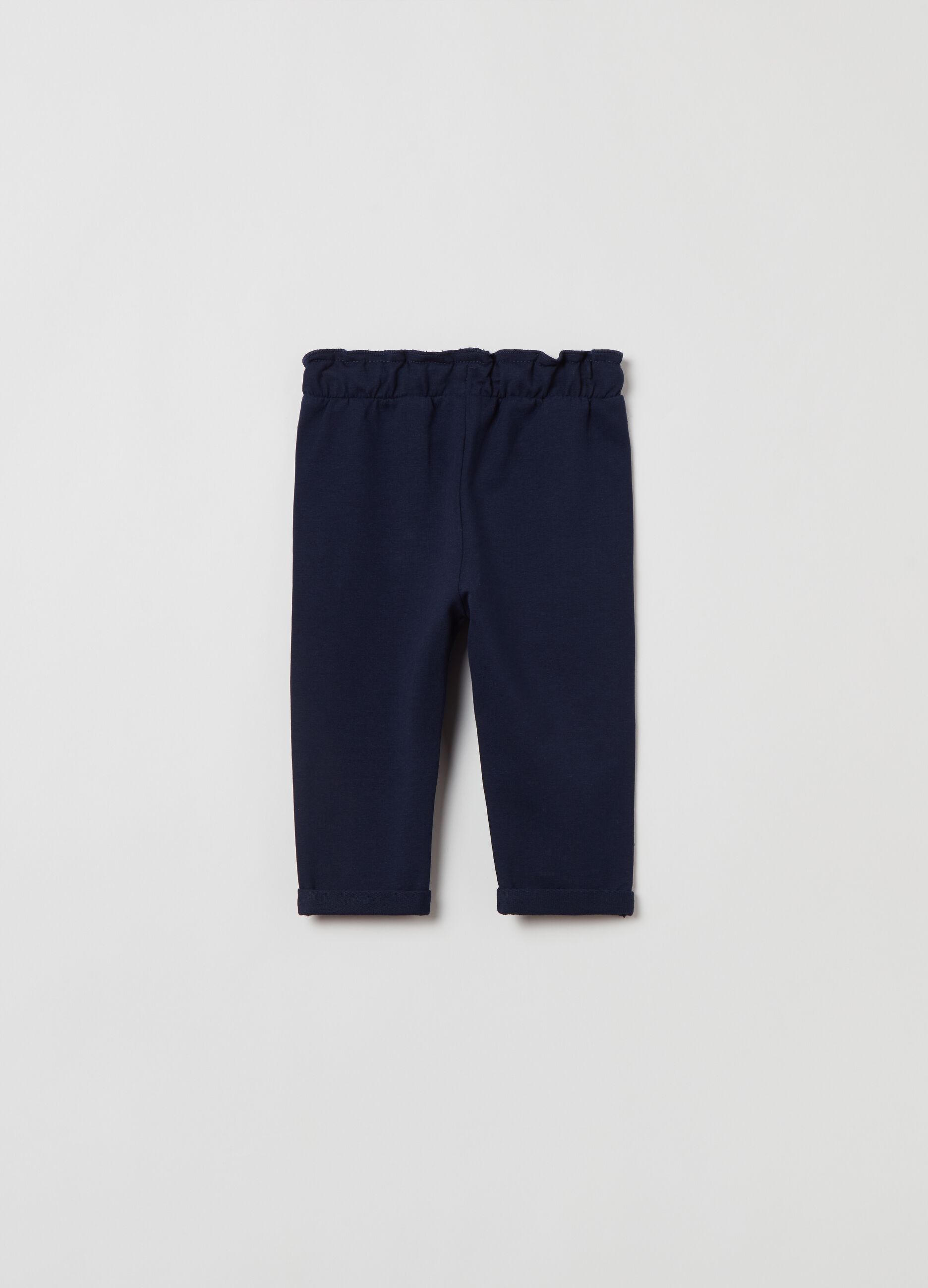 Joggers in French Terry con coulisse_1