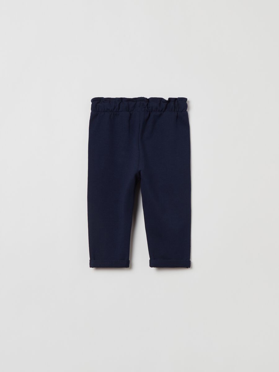 Joggers in French Terry con coulisse_1
