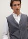 Grey merino wool regular fit waistcoat_3