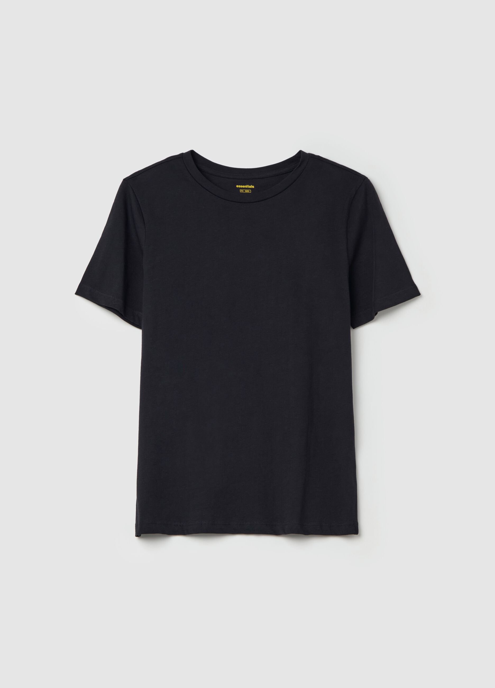 Organic cotton T-shirt with round neck