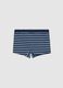 Boxer in cotone elasticizzato a righe multicolor da ragazzo_1