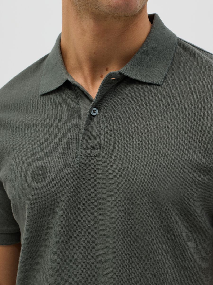 100% cotton piqué polo shirt_3