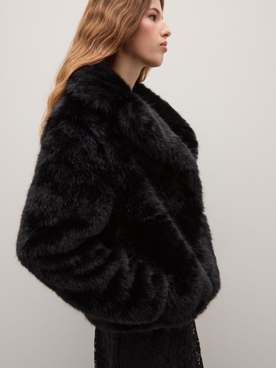 Giacca morbida nera regular fit_2