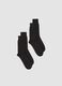 2-pack men's black ankle socks in cotton and cashmere blend_0