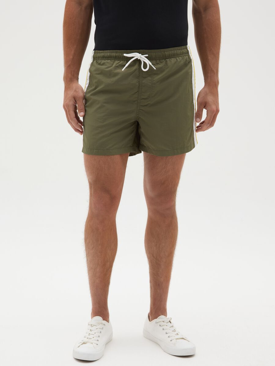 Men's Multicolour Blend Regular Fit Shorts_1
