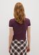 Bordeaux stretchy cotton women's T-shirt_2