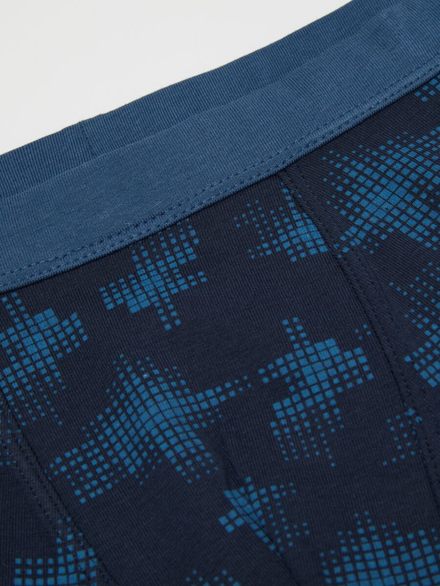 Boys' Stretch Navy Cotton Boxers_3