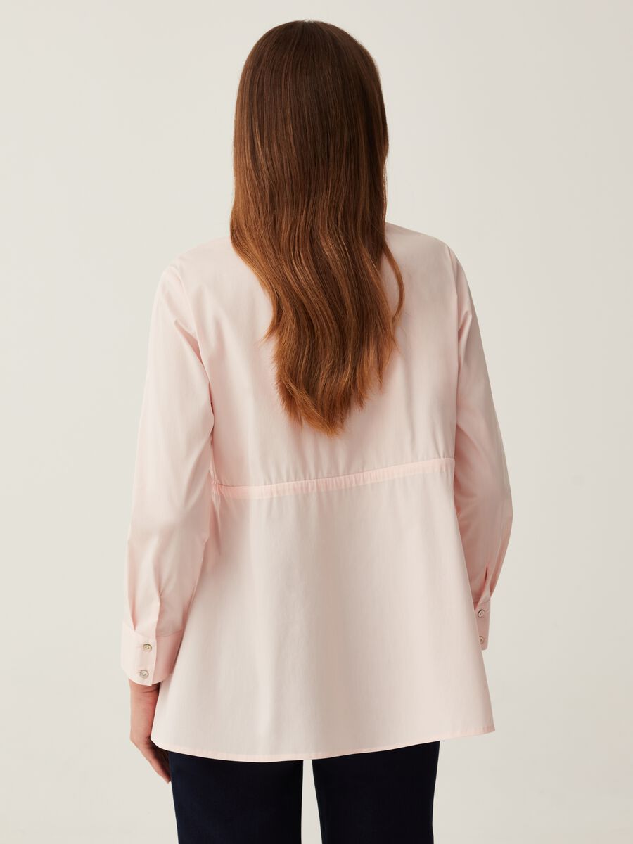 Camicia premaman in popeline stretch_2