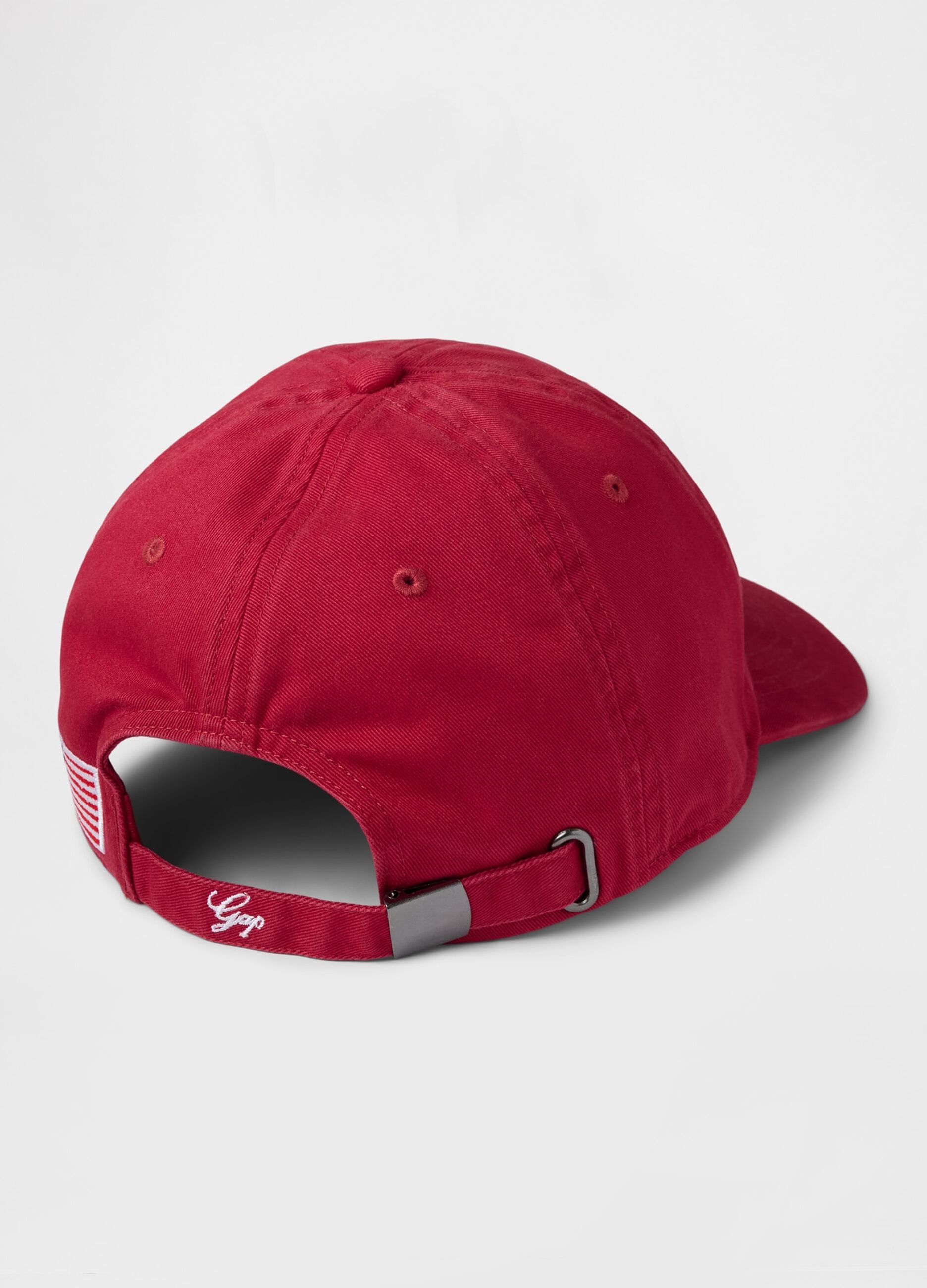 Cotton baseball cap with logo embroidery